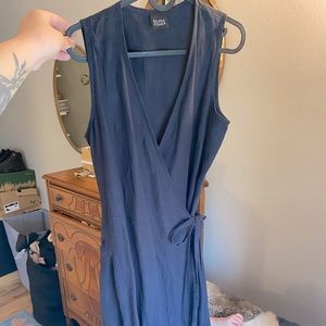 EILEEN FISHER linen wrap dress